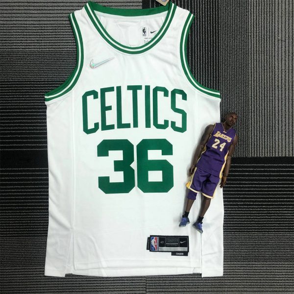 NBA Boston Celtics Round Neck 75th anniversary White Jersey SMART#36 S-XXL
