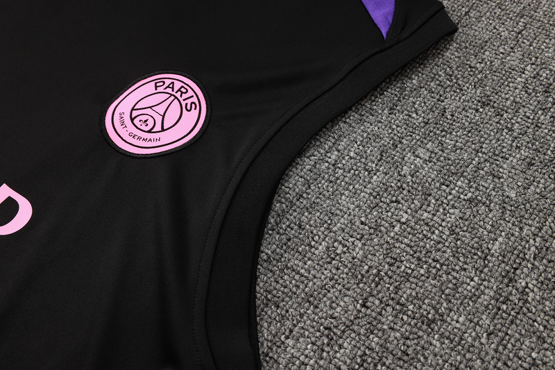 24/25 Paris Black Training Set Shirt and Shorts