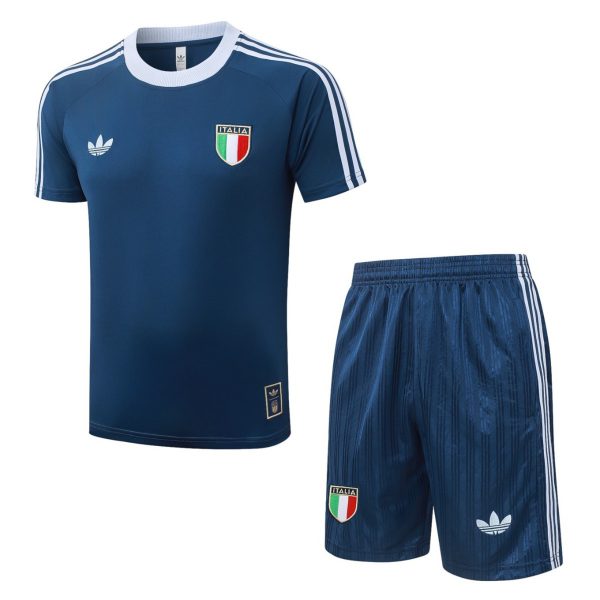 2026 Italy Dark blue Training Set Shirt and Shorts