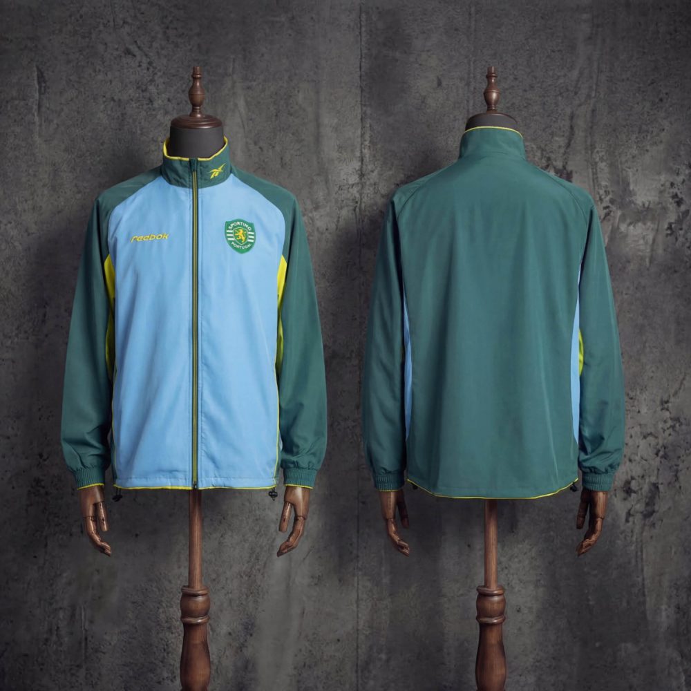 2002/03 Vintage Style Sporting Lisbon Jacket Windbreaker Sport Unifom