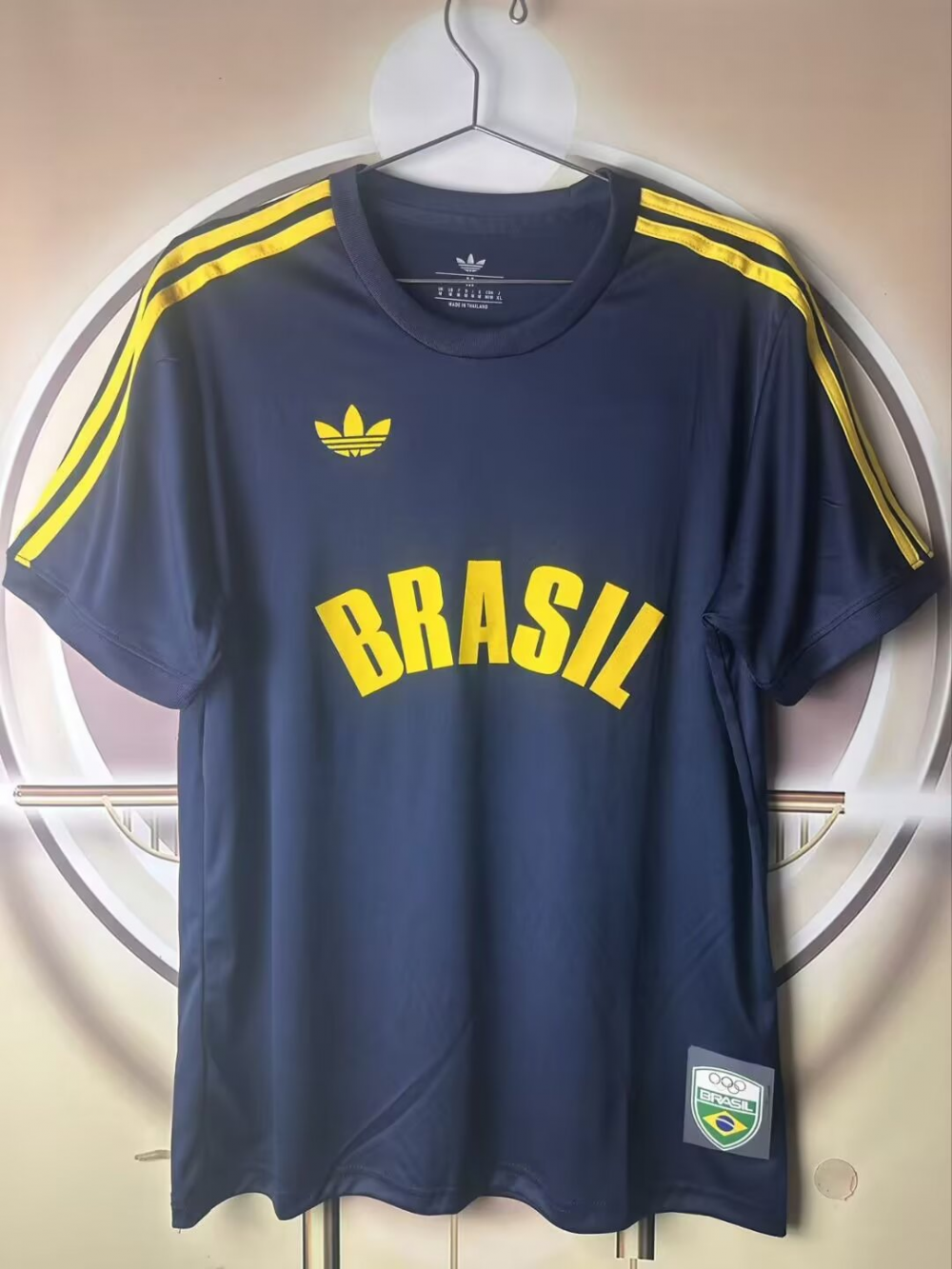 Retro 1984 Brazil COB Adidas Blue Jersey Fan Version