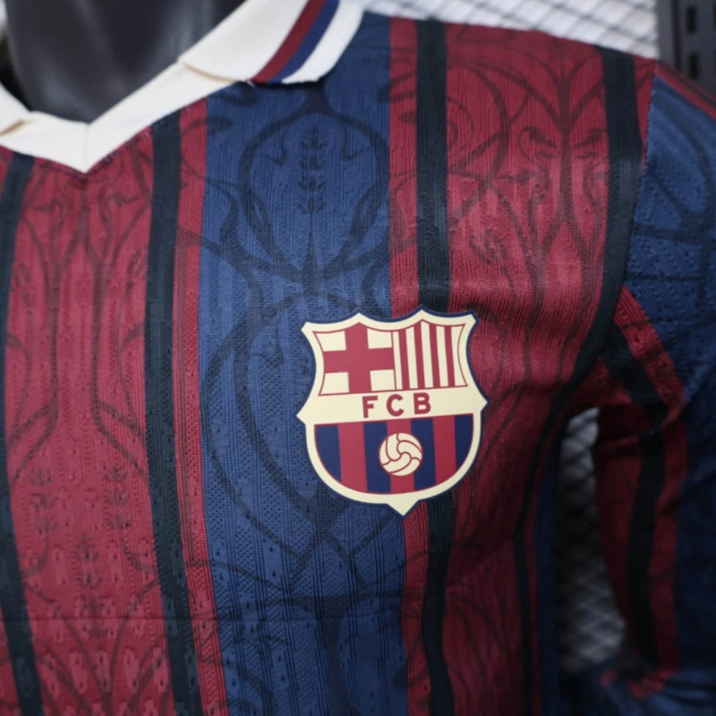 2025/26 Barcelona Special Edition Long Sleeve Jersey Player Version