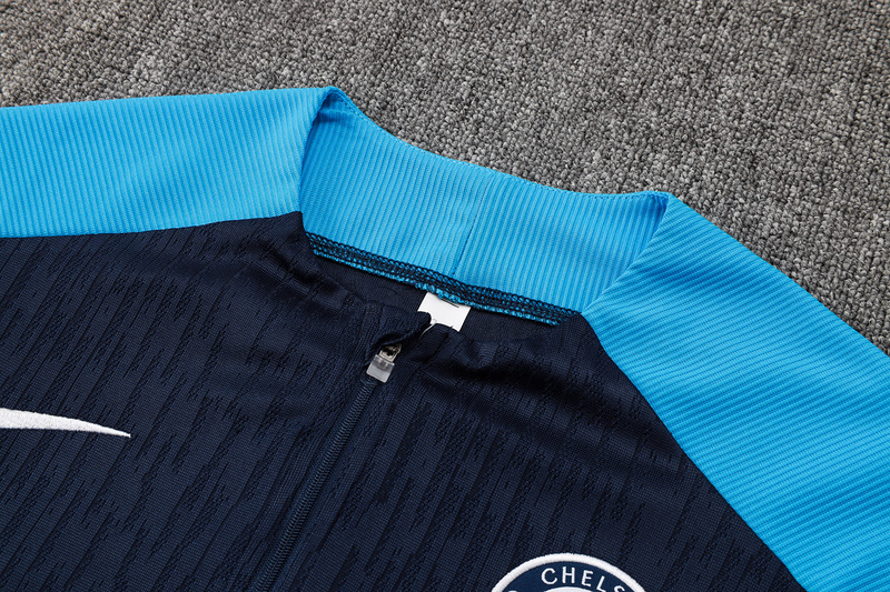 24/25 Chelsea Royal blue Long-sleeved half-pull training kit Football team kit