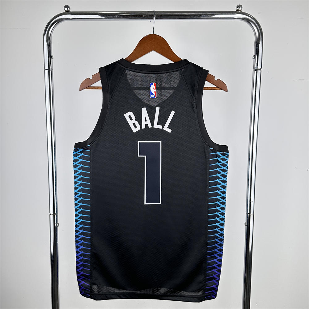 NBA Charlotte Hornets BALL#1 2018 White City Edition Swingman Jersey S-XXL