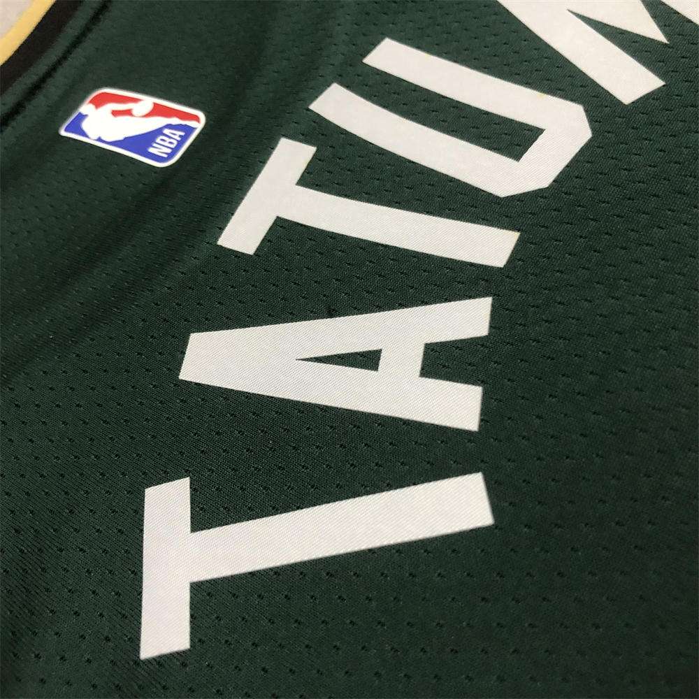 NBA Boston Celtics Round neck Deep Green Jersey Tatum#0 S-XXL