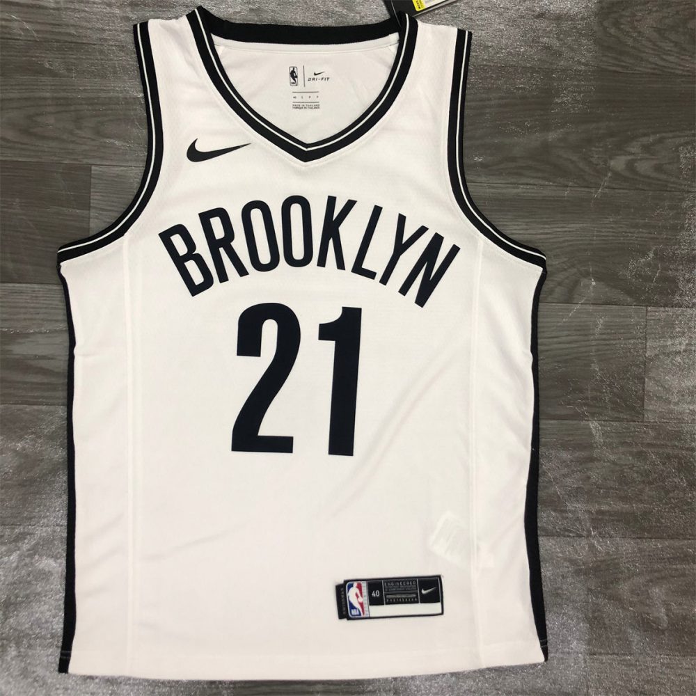 NBA Brooklyn Nets V-Neck White Jersey ALDRIDGE#21 S-XXL