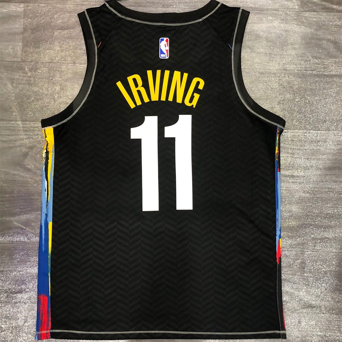 NBA Brooklyn Nets V neck Black Jersey Irving#11S-XXL