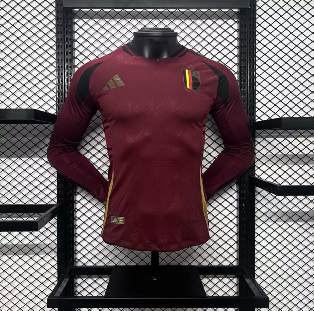 24/25 Belgium Euro Home Long Sleeves Jersey Player Version