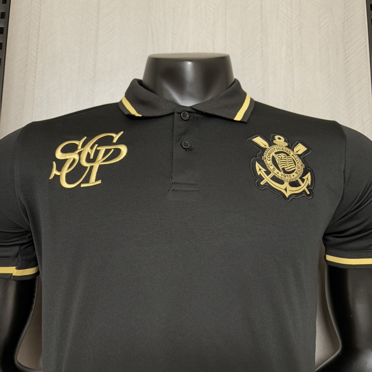 2025/26 Corinthians POLO Black Jersey Fan Version