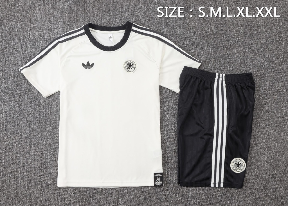 2026 Germany Beige Training Set Shirt and Shorts