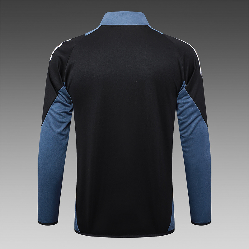 2024/25 Manchester United Black Jacket Training Suit Set Football Team Shirt Sports Fashion