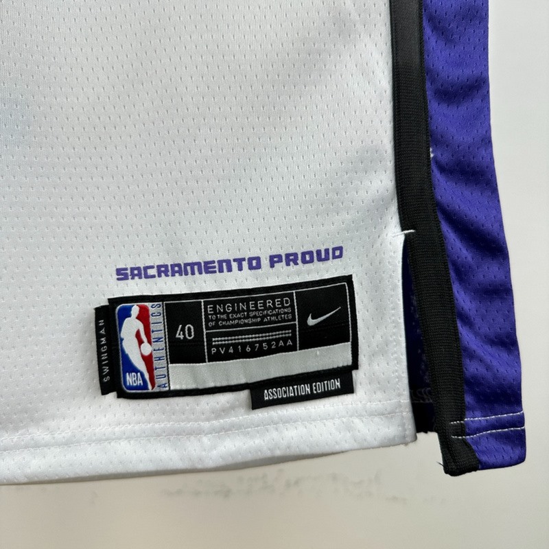 NBA Scaramento Kings 2024 V-Neck White jersey LAVINE#8 S-XXL