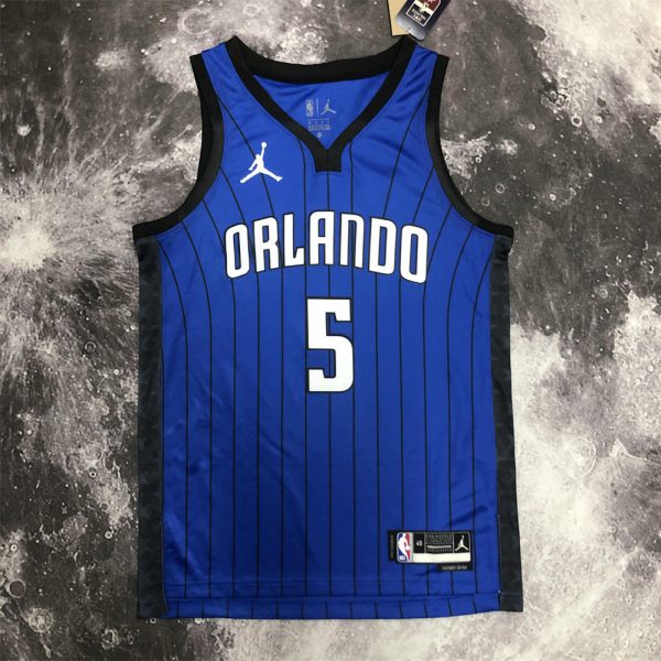 NBA Orlando Magic V-Neck Jersey Blue BANCHERD#5 S-XXL