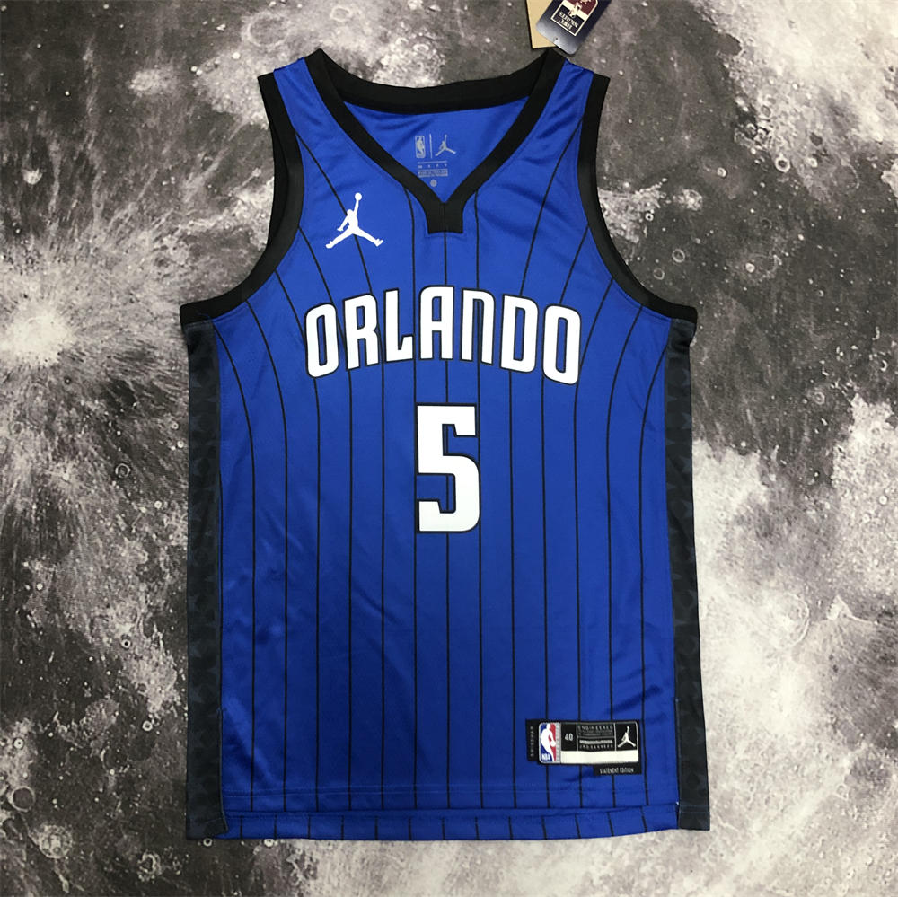NBA Orlando Magic V-Neck Jersey Blue BANCHERD#5 S-XXL