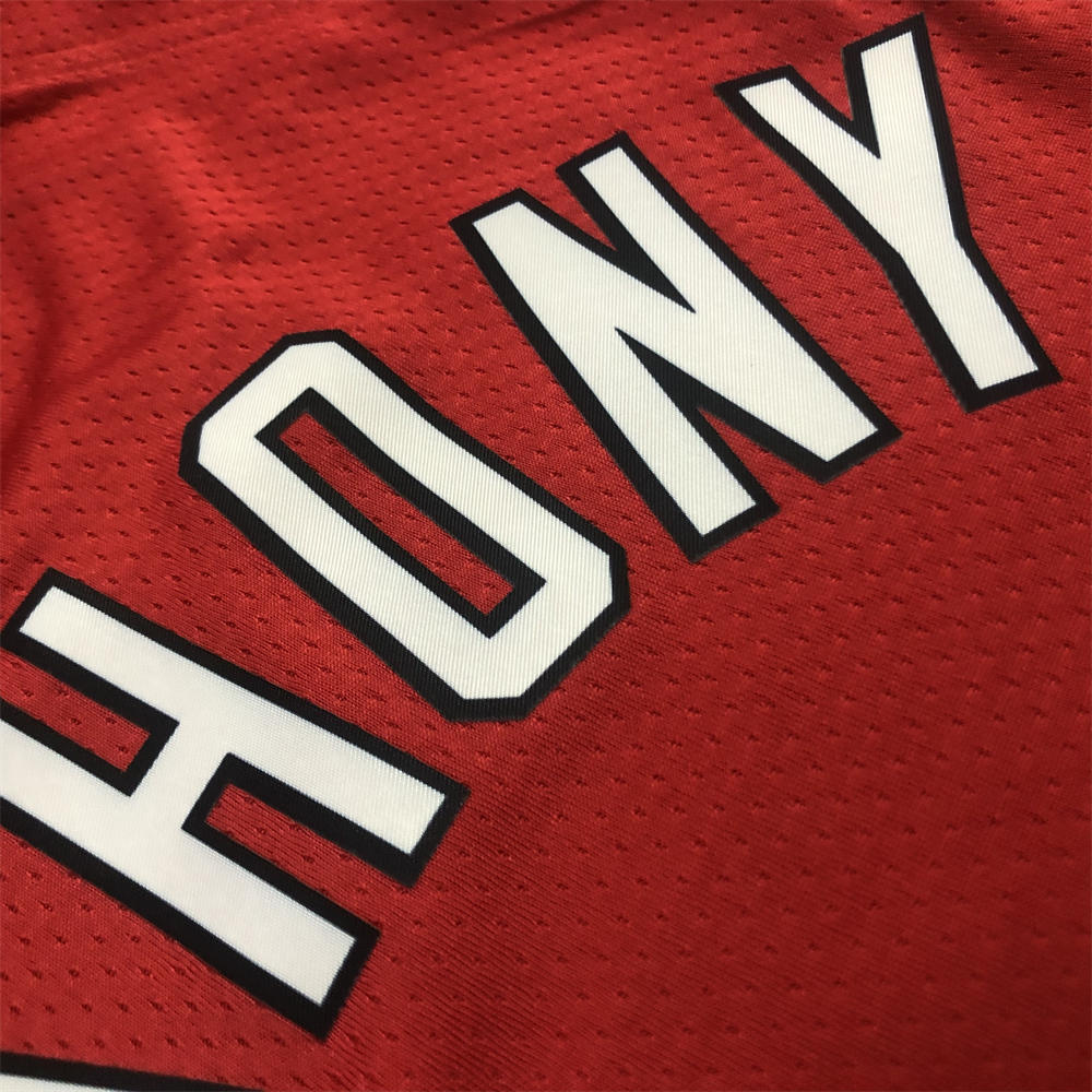 NBA Portland Trail Blazers Round Neck White Jersey ANTHONY#00 S-XXL