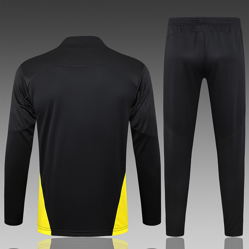 24/25 Dortmund Black Long-sleeved half-pull training kit Football team kit