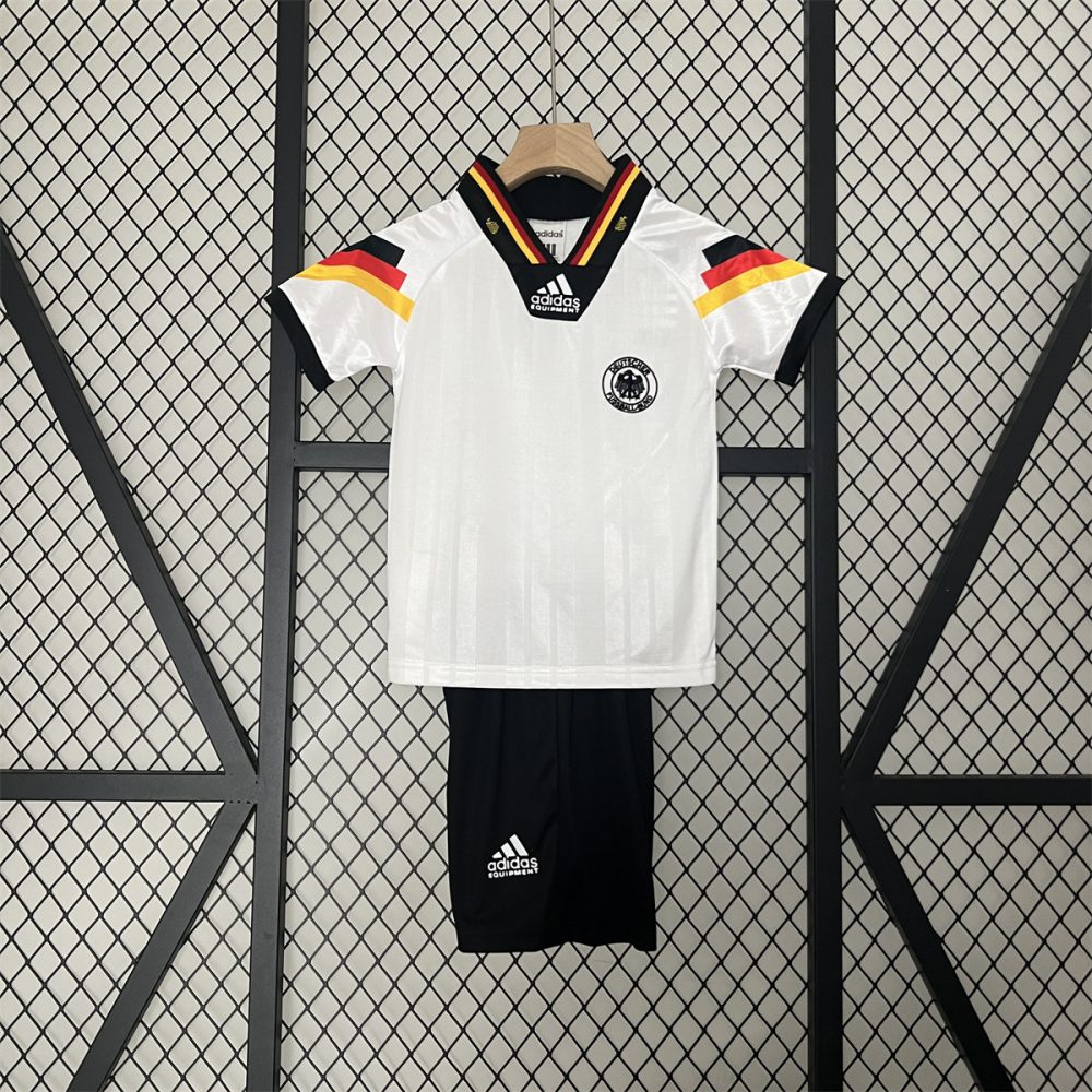 Retro Germany 1992 Home  jersey Kid Kits Size 16-28