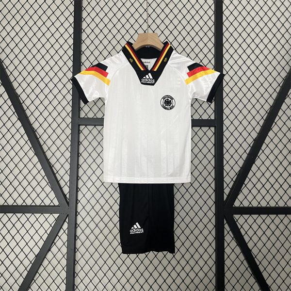 Retro Germany 1992 Home  jersey Kid Kits Size 16-28