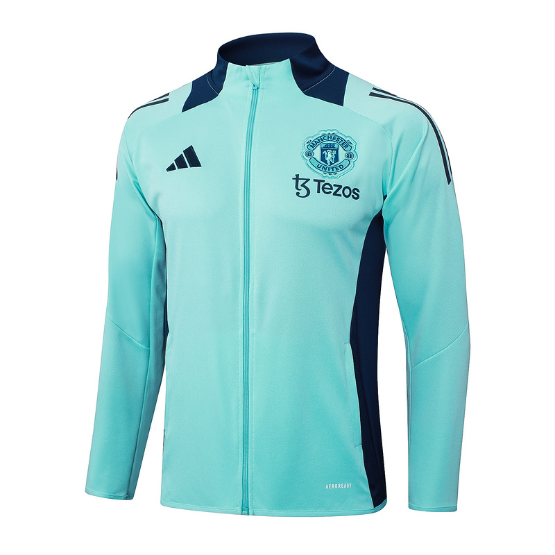 2024/25 Manchester United Light green Jacket Training Suit Set Football Team Shirt Sports Fashion