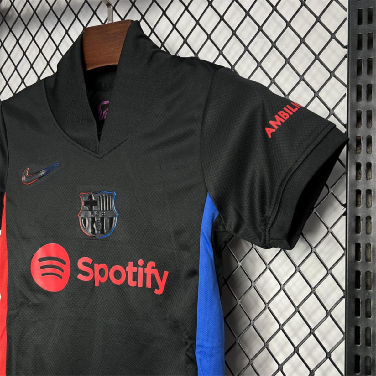 24/25 Kids Barcelona Away jersey Kid Kits Size 16-28