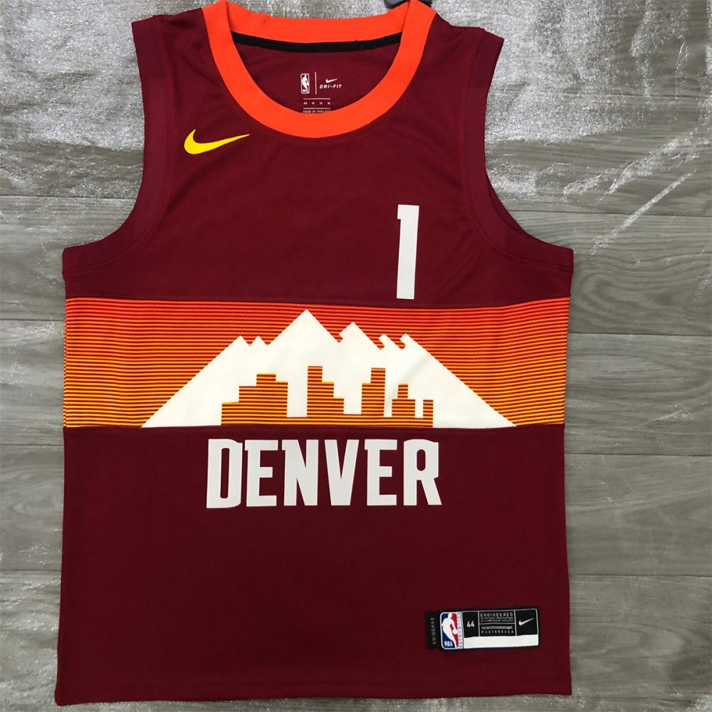 NBA Denver Nuggets Round Neck Red jersey PORTER JR.#1 S-XXL