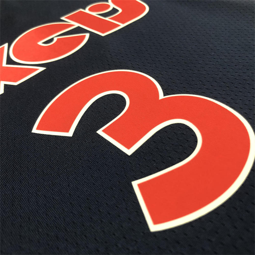 NBA Philadelphia 76ers Round Neck Black 75th Anniversary IVERSON#3 Jersey S-XXL