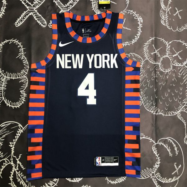 NBA New York Knicks Round Neck Black jersey S-XXL