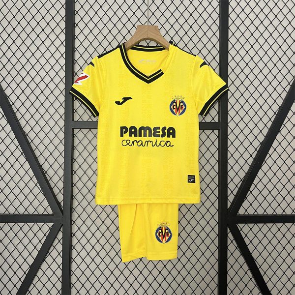 24/25 Kids Villarreal Home jersey Kid Kits Size 16-28