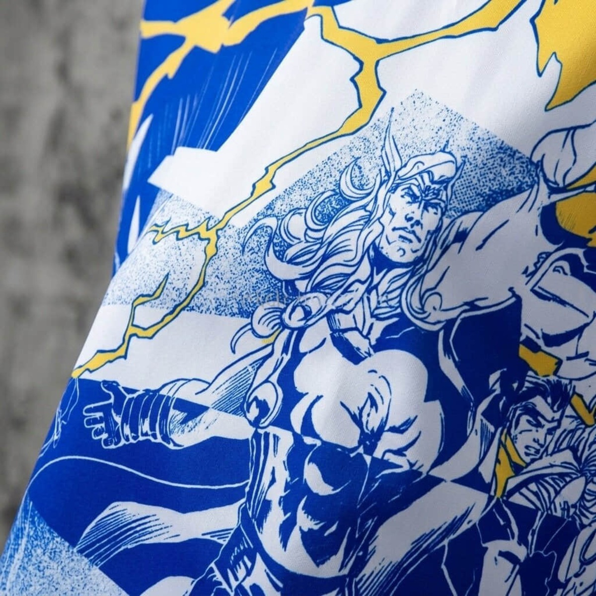 2025/26 Real Madrid Marvel Comics Blue Jersey Fan version