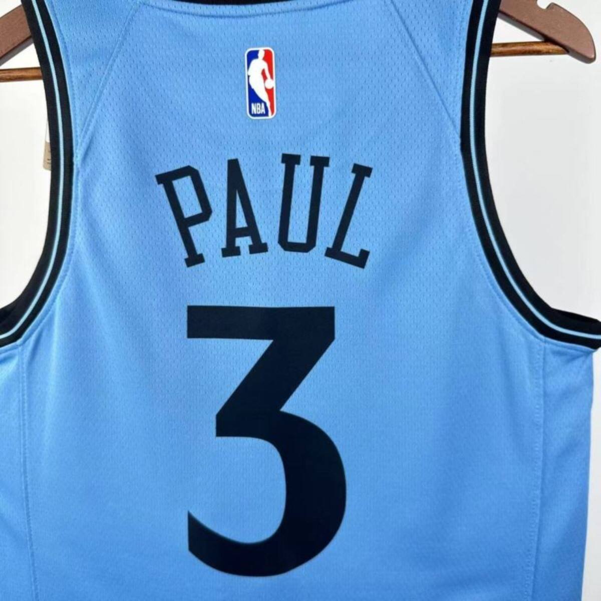 NBA Los Angeles Clippers 24/25 City Edition Round Neck Blue Jersey PAUL#3 S-XXL