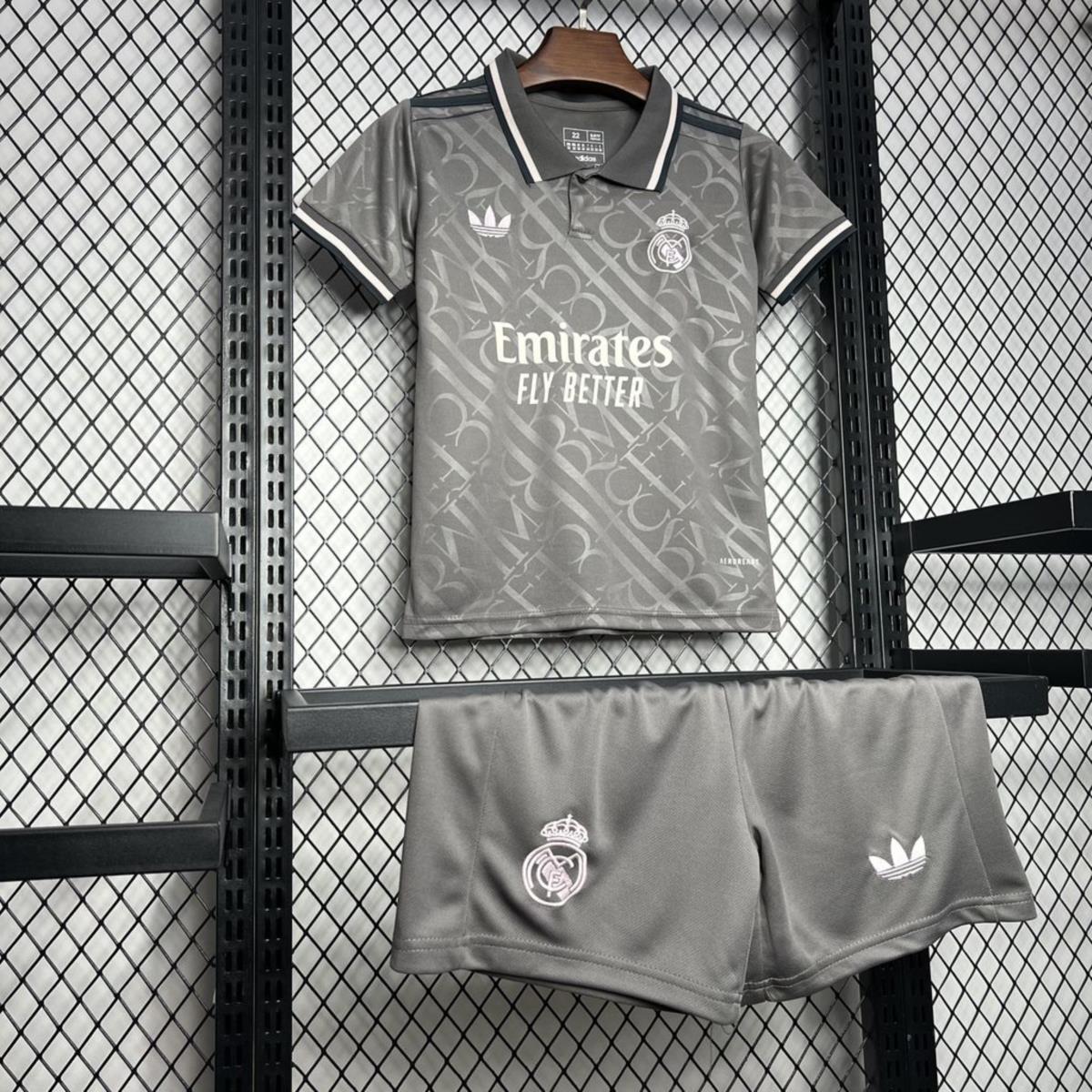 24/25 Real Madrid Third Away jersey Kid Kits Size 16-28