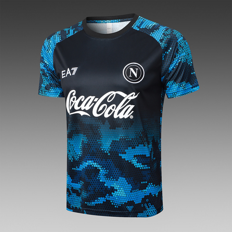 24/25 Naples Black Training Set Shirt and Shorts