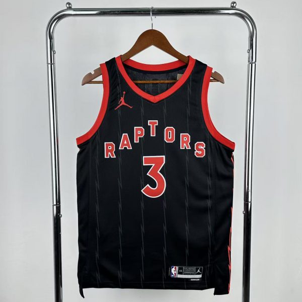 NBA Toronto Raptors V-Neck Black jersey INGRAM#3