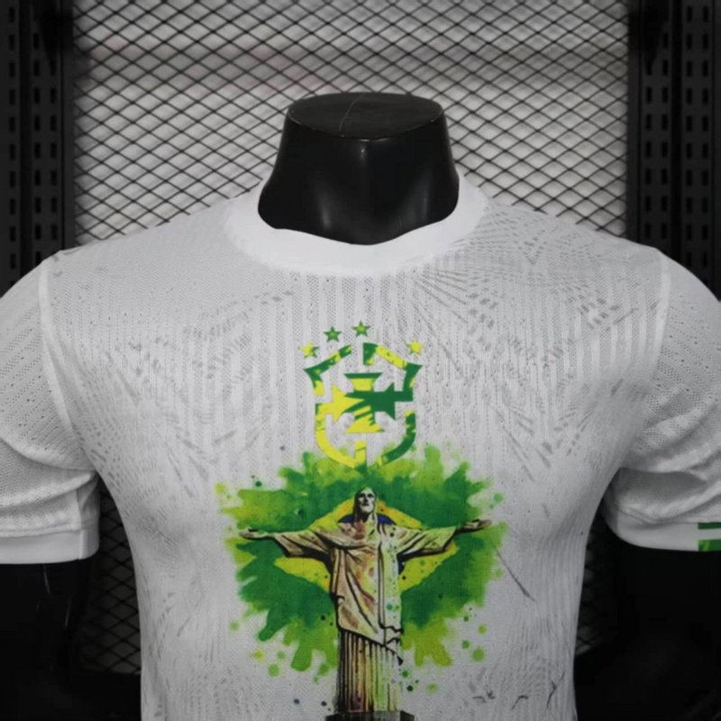 2025/26 Brazil Jesus Special Edition White Jersey Player Version