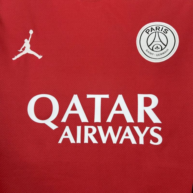 2025/26 PSG Red goalkeeper Long Sleeves jersey Fan Version