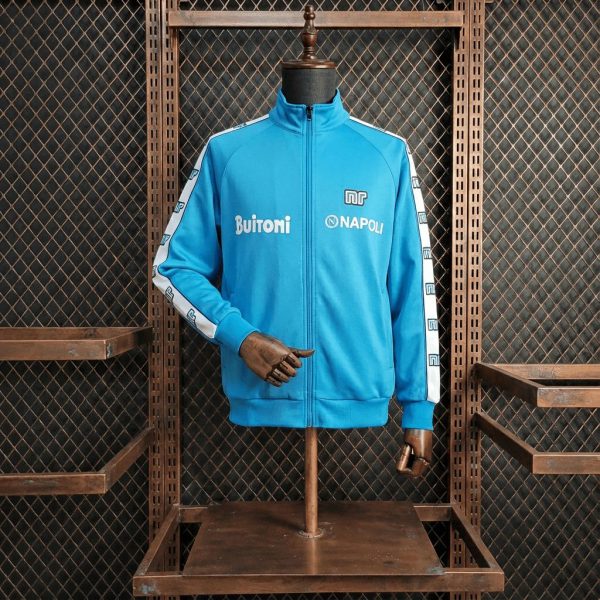 1987/88 Napoli Blue Training Suit Football Team Shirt Sports Fashion