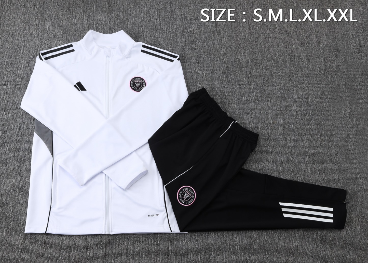 2025/26 Miami White Jacket Training Suit Set Football Team Shirt Sports Fashion