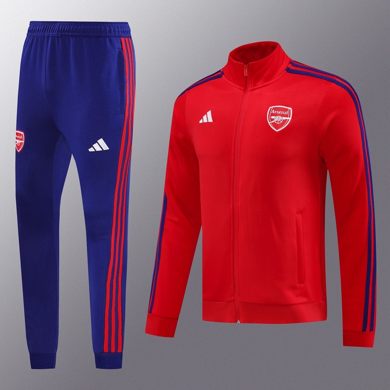 2024 Arsenal Red Jacket Training Suit Set Football Team Shirt Sports Fashion