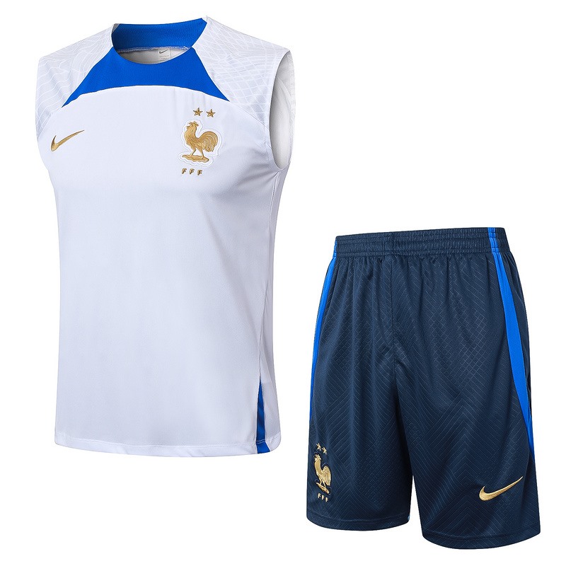 24/25 France White Training Set Shirt and Shorts