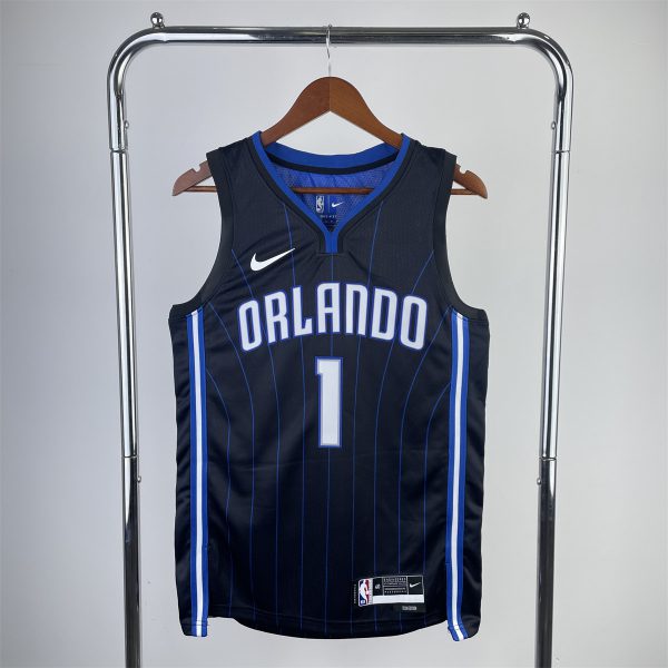 NBA Orlando Magic V-Neck Jersey Dark Blue McGRADY#1 S-XXL