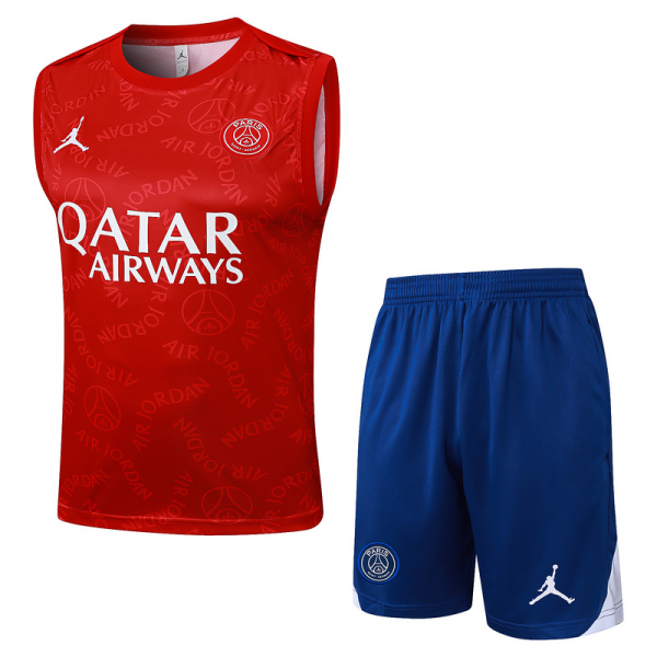 2024/25 Paris Red Training Set Shirt and Shorts