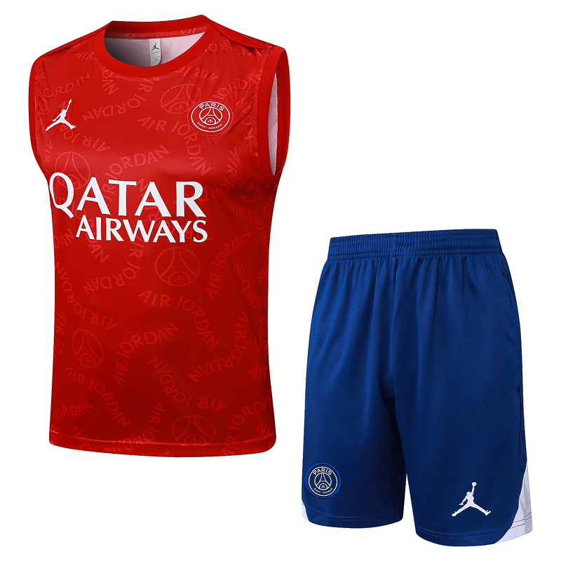 2024/25 Paris Red Training Set Shirt and Shorts