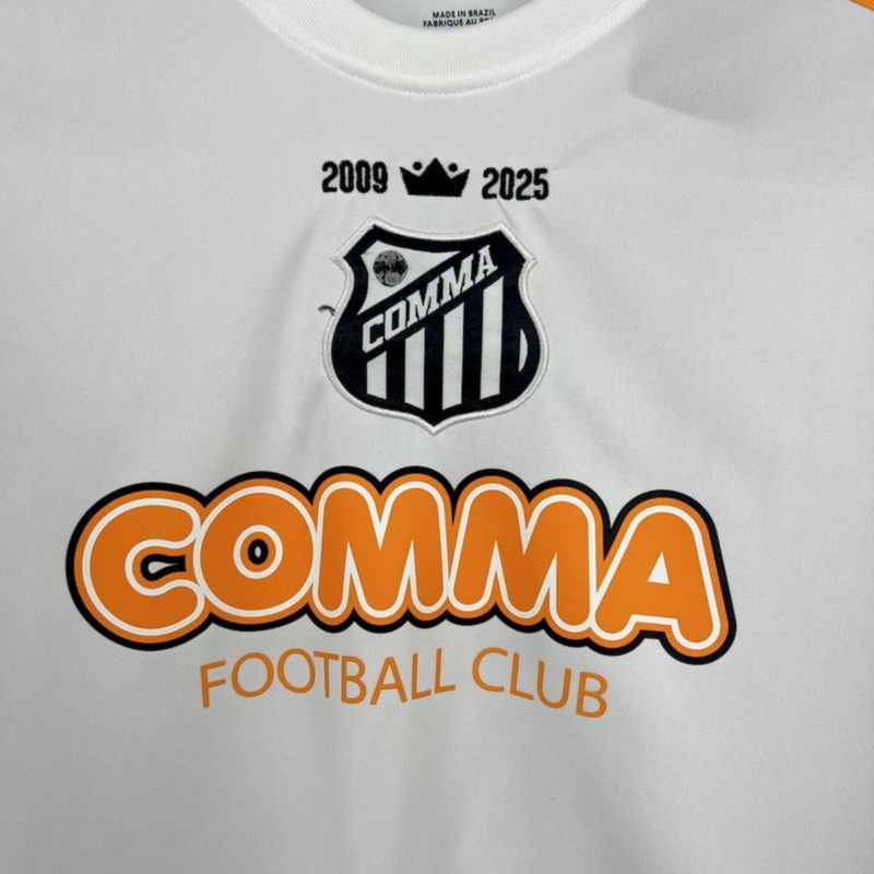 Retro Santos 2008 special edition White jersey Fan Version