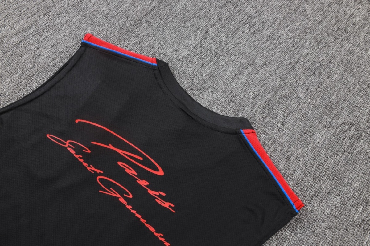 2026 PSG Black Training Set Shirt and Shorts