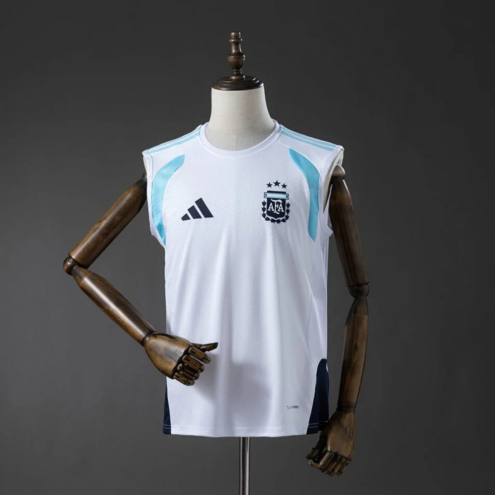 2026 Argentina Training White Vest Fan version