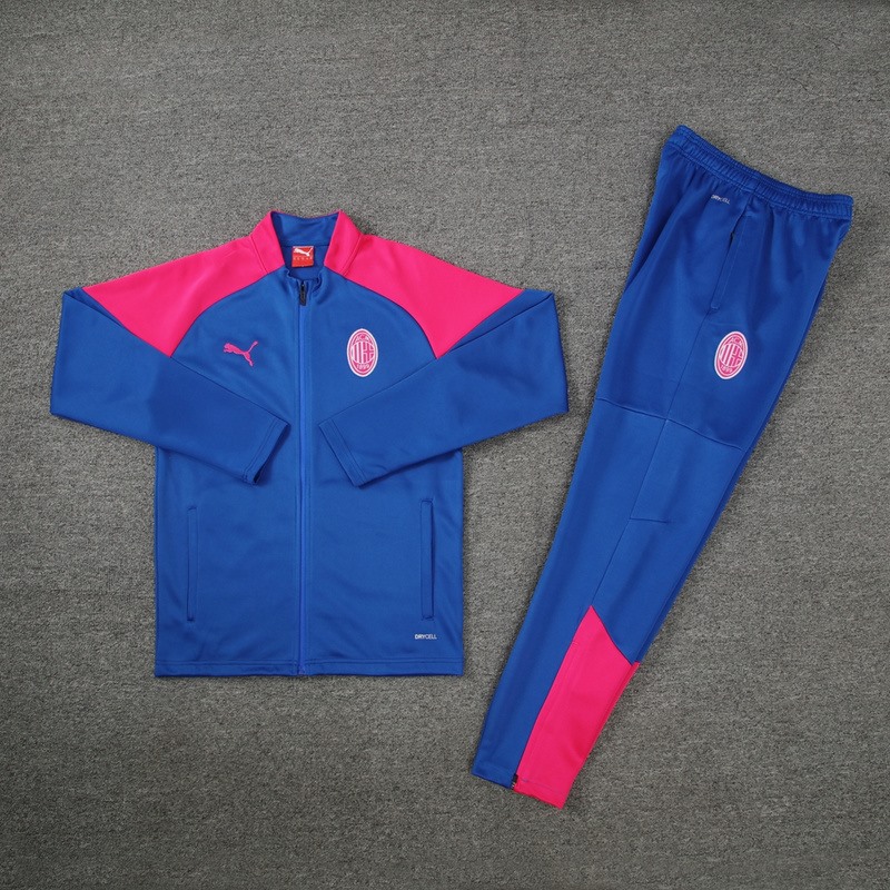 2024 AC Milan Blue Jacket Training Suit Set Football Team Shirt Sports Fashion