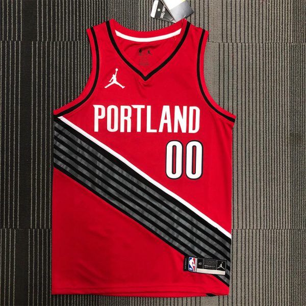 NBA Portland Trail Blazers V-Neck Red Jersey ANTHONY#00 S-XXL
