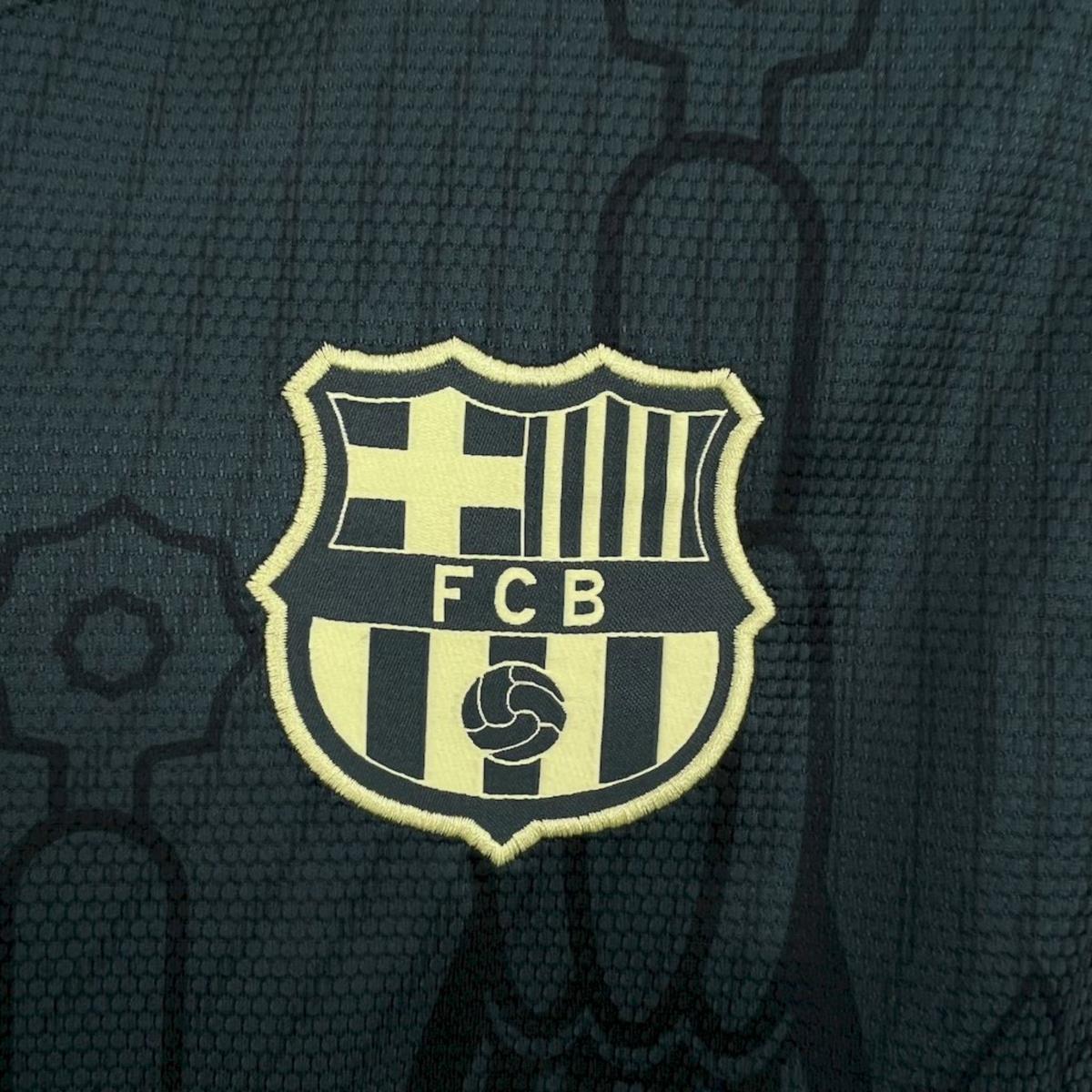 2024/25 Barcelona Dark green training Jersey Fan Version