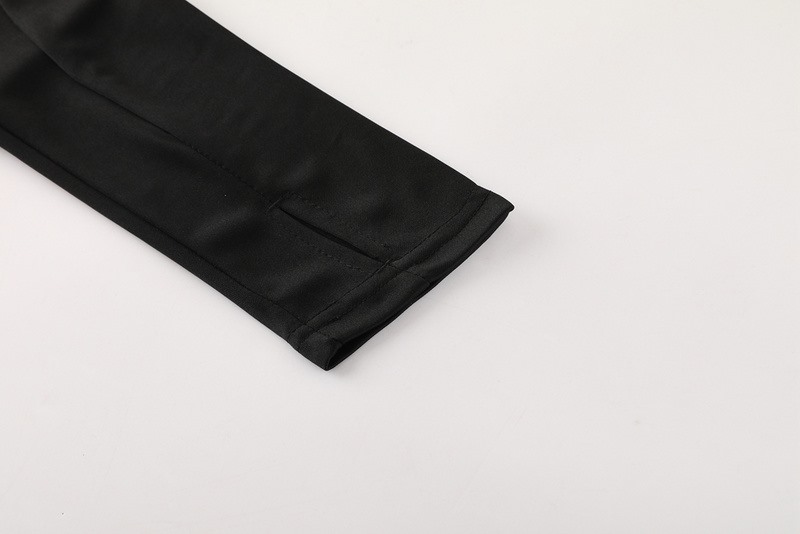 2024 Adidas Black Long-sleeved half-pull training kit Football team kit