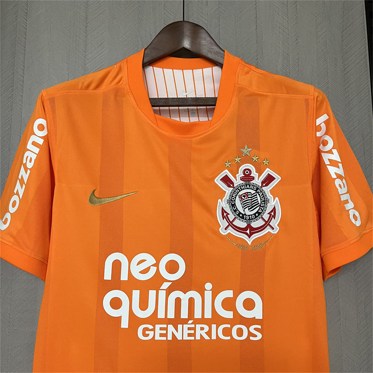 Retro 2010 Corinthians Goalkeeper Orange jersey Fan Version